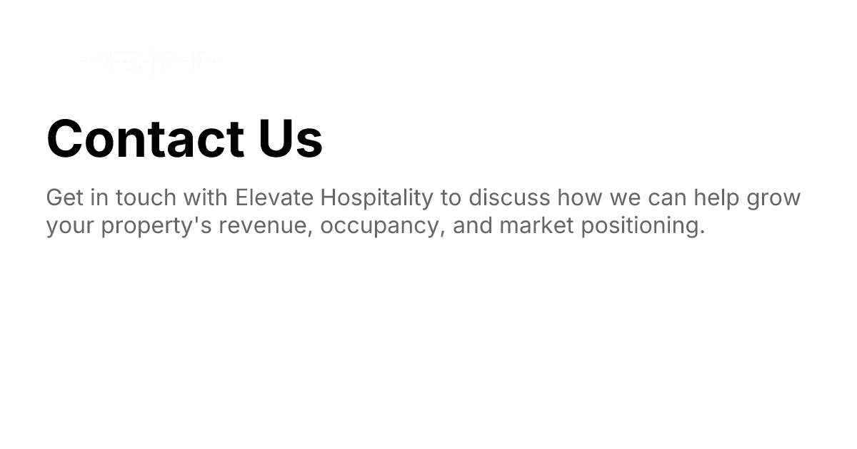 Contact Us | Elevate Hospitality